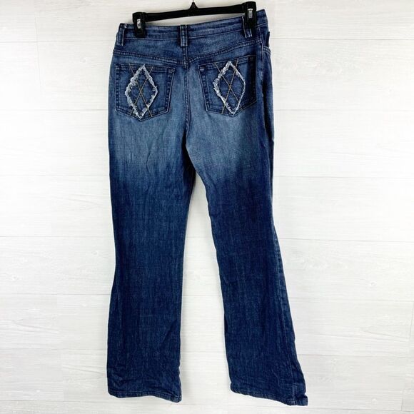St. John Sport Fringe Pocket High Rise Straight Leg Jeans - Picture 1 of 6
